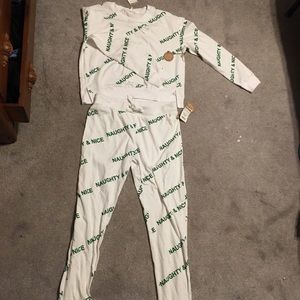 Naughty And Nice Christmas Pajama Set